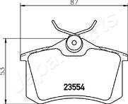 Задние тормозные колодки Japanparts  PP-0903AF