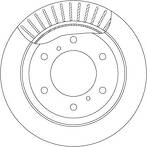 Тормозной диск TRW DF7061S для Mitsubishi Pajero 3 пок. / рестайлинг