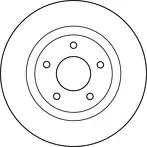 Тормозной диск TRW  DF4932
