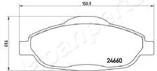 Передние тормозные колодки Japanparts  PA-0644AF