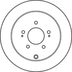 Тормозной диск TRW  DF4963