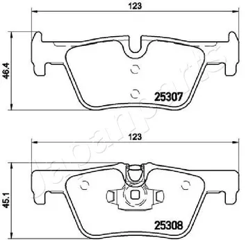Japanparts PP-0102AF <span>тормозные колодки задние</span>