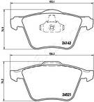 Передние тормозные колодки Japanparts  PA-0349AF