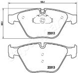 Передние тормозные колодки Japanparts  PA-0115AF