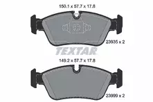 Передние тормозные колодки Textar Q+ 2393501 для BMW 1 серии E87 / 5 дв.