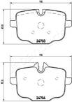 Задние тормозные колодки Japanparts  PP-0113AF