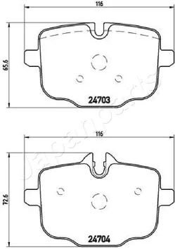 Japanparts PP-0113AF <span>тормозные колодки задние</span>