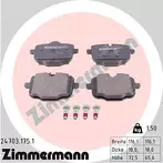 Задние тормозные колодки Zimmermann  24703.175.1