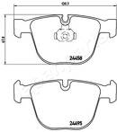 Задние тормозные колодки Japanparts  PP-0117AF