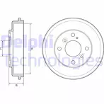 Задний тормозной барабан Delphi BF525