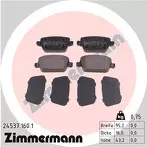 Задние тормозные колодки Zimmermann  24537.160.1