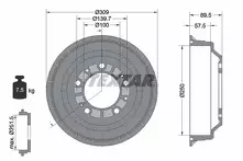 Задний тормозной барабан Textar 94015700