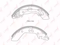 Задние тормозные колодки Lynx BS-3601 для Hyundai Accent 2 пок.