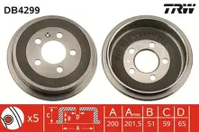 Задний тормозной барабан TRW  DB4299