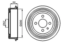 Задние тормозные барабаны Bosch 0 986 477 018