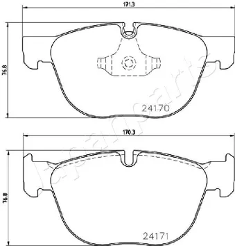 Japanparts PA-0132AF <span>тормозные колодки передние</span>