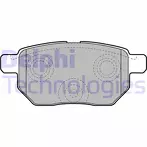Задние тормозные колодки Delphi LP2105 для Toyota Corolla 10 пок. / E140, E150 / рестайлинг