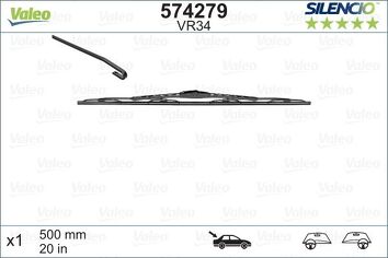 Valeo Silencio Rear VR34 <span>задний дворник 500 мм</span>