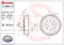 Задний тормозной барабан Brembo 14.A854.10