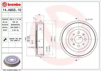 Задний тормозной барабан Brembo 14.A855.10
