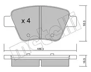 Задние тормозные колодки Metelli 22-0889-0 для Seat Leon 2 пок. / рестайлинг