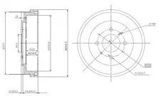 Задний тормозной барабан Patron  PDR1720