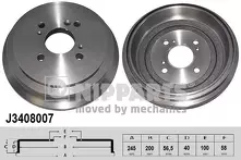 Задний тормозной барабан Nipparts J3408007