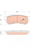 Задние тормозные колодки TRW GDB4178 для Chevrolet Lacetti J200 / универсал