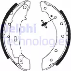 Задние тормозные колодки Delphi LS1717 для Lifan Smily 1 пок.