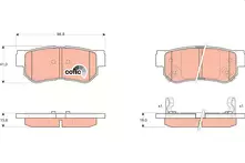 Задние тормозные колодки TRW  GDB3284