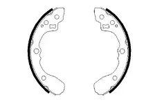 Задние тормозные колодки Bosch  0 986 487 687