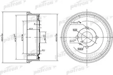 Задний тормозной барабан Patron  PDR1551