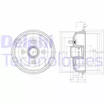Задний тормозной барабан Delphi BF468