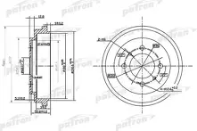 Задний тормозной барабан Patron  PDR1112