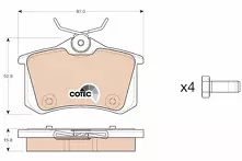 Задние тормозные колодки TRW  GDB1973