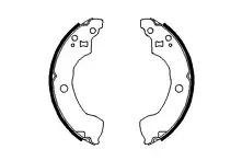 Задние тормозные колодки Bosch 0 986 487 691 для Nissan Primera 2 пок. / P11 / хэтчбек / рестайлинг