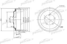 Задний тормозной барабан Patron  PDR1001