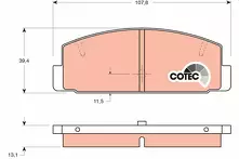 Задние тормозные колодки TRW  GDB3088
