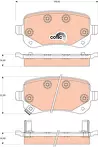 Задние тормозные колодки TRW GDB4176 для Dodge Journey 1 пок.