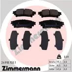 Задние тормозные колодки Zimmermann 24918.150.1 для Lexus GS 4 пок.