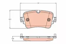 Задние тормозные колодки TRW GDB2131 для Audi A8 D5 / рестайлинг