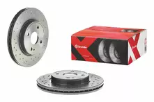 Тормозной диск Brembo Xtra Line 09.A968.1X для Mazda 2 DE, DH / рестайлинг