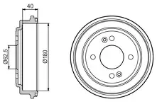 Задние тормозные барабаны Bosch 0 986 477 216