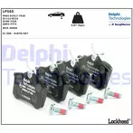 Задние тормозные колодки Delphi LP565 для Renault Grand Scenic 3 пок. / рестайлинг