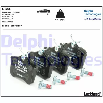 Delphi LP565 <span>тормозные колодки задние</span>