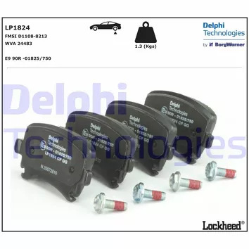 Delphi LP1824 <span>тормозные колодки задние</span>
