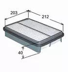 Воздушный фильтр JS Asakashi  A9205