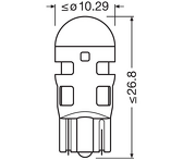 Osram LEDriving SL gen3 W5W T10 6000k  2825DWP-02B