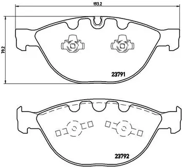 Brembo P 06 047 <span>тормозные колодки передние</span>