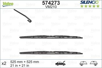 Valeo Silencio Performance VM210 <span>щетки стеклоочистителя 525/525 мм</span>
